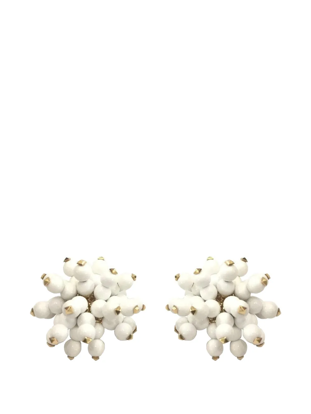 ALETTO BROTHERS Frizzante white-onyx bead earrings · OS