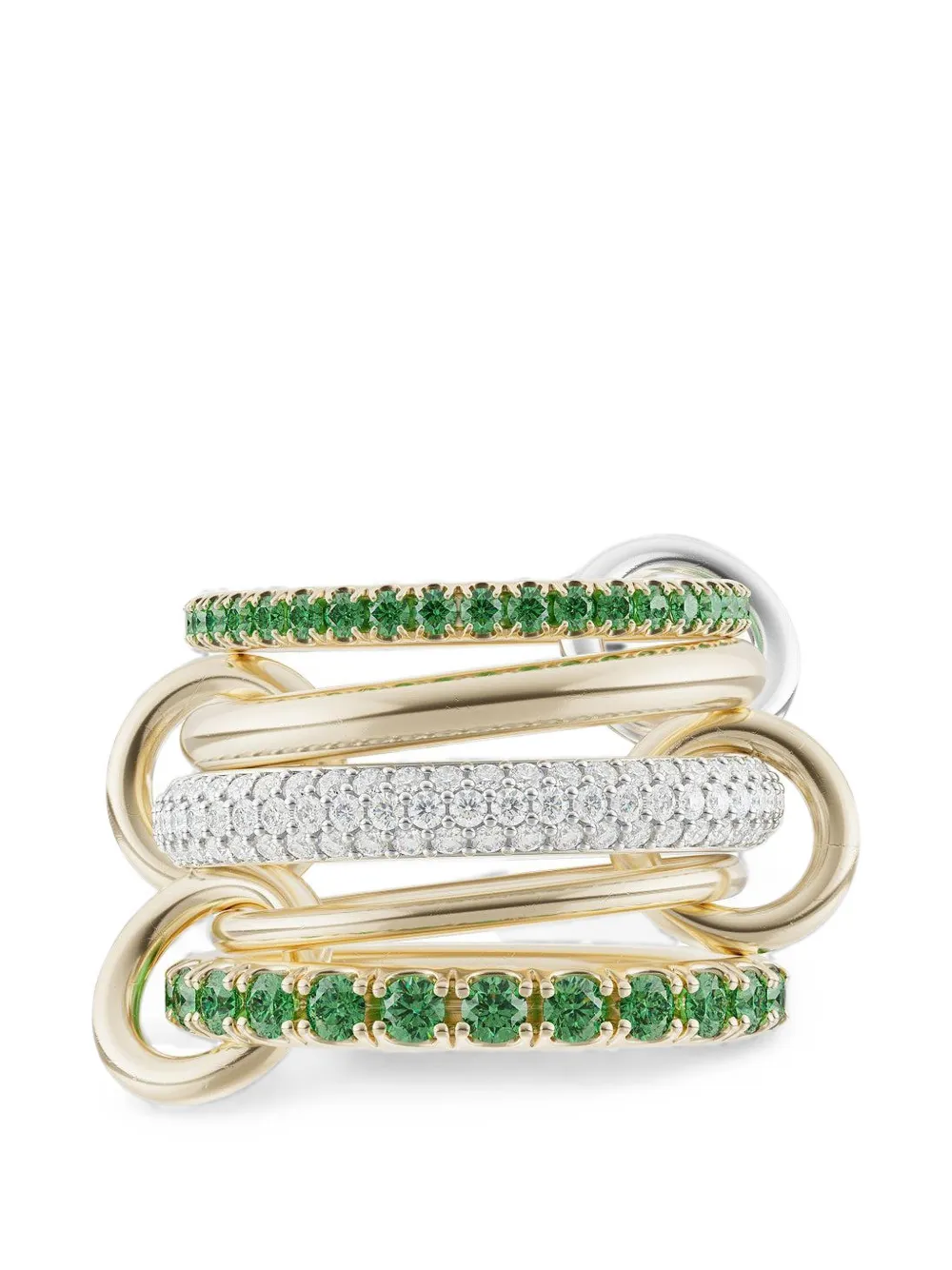 Spinelli Kilcollin Chloe Vert emerald and diamond ring