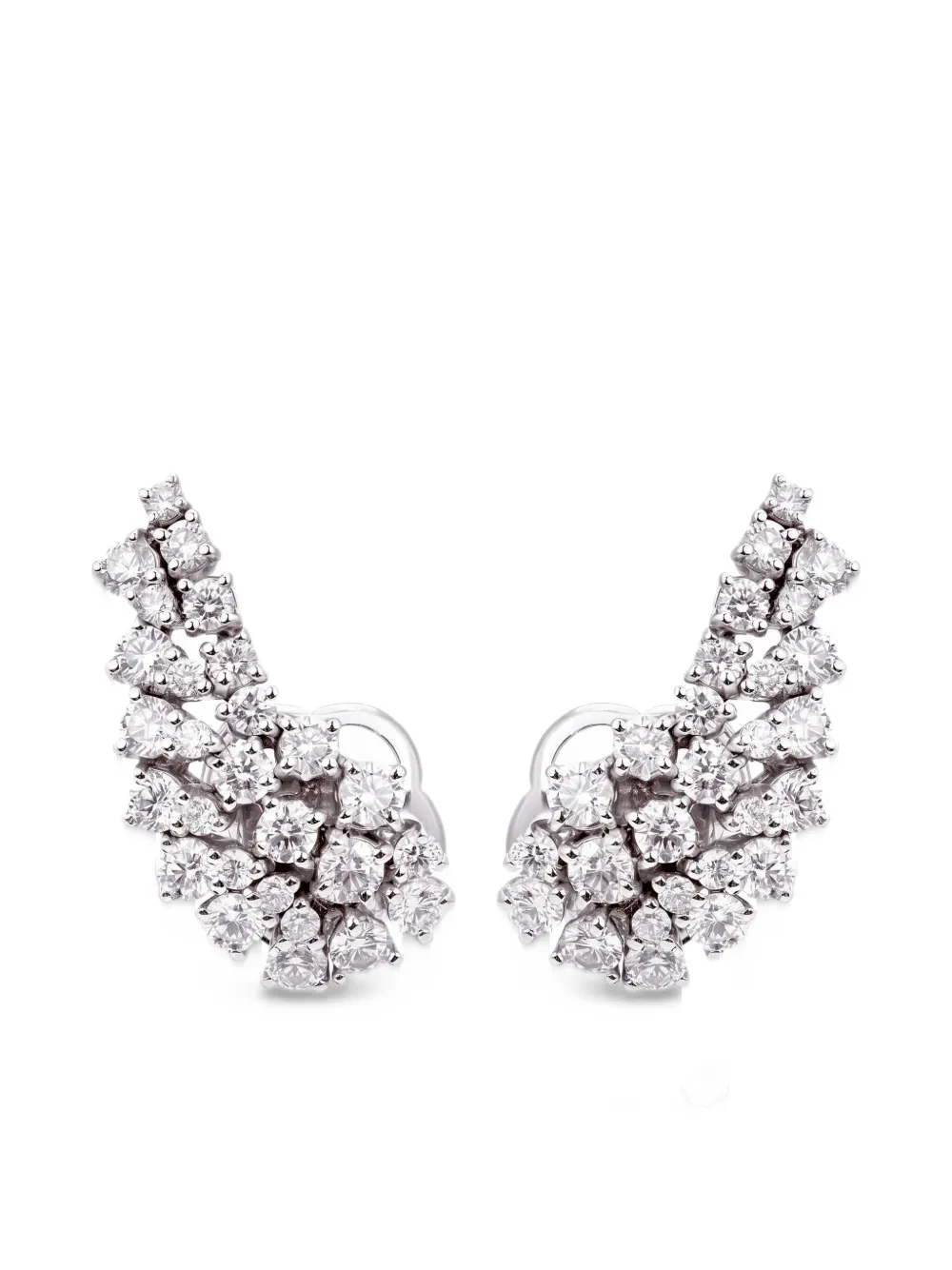 ZYDO Climber diamond earrings - Argento