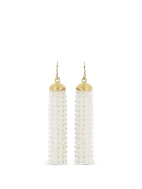 Irene Neuwirth medium Tassel akoya pearl and diamond earrings