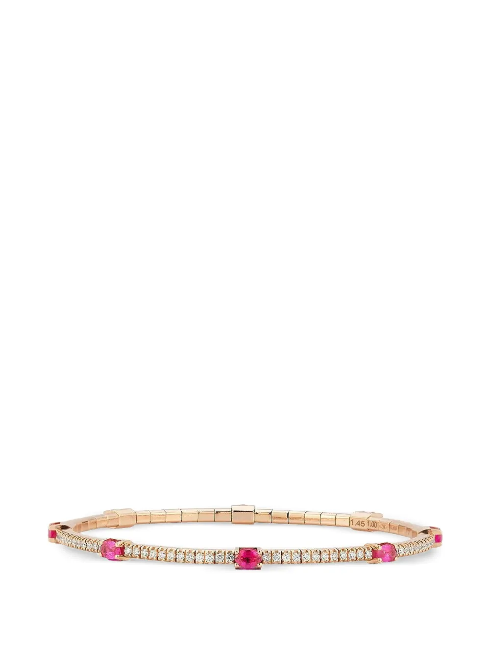 Roberto Demeglio ruby and diamond stretch bracelet - Oro