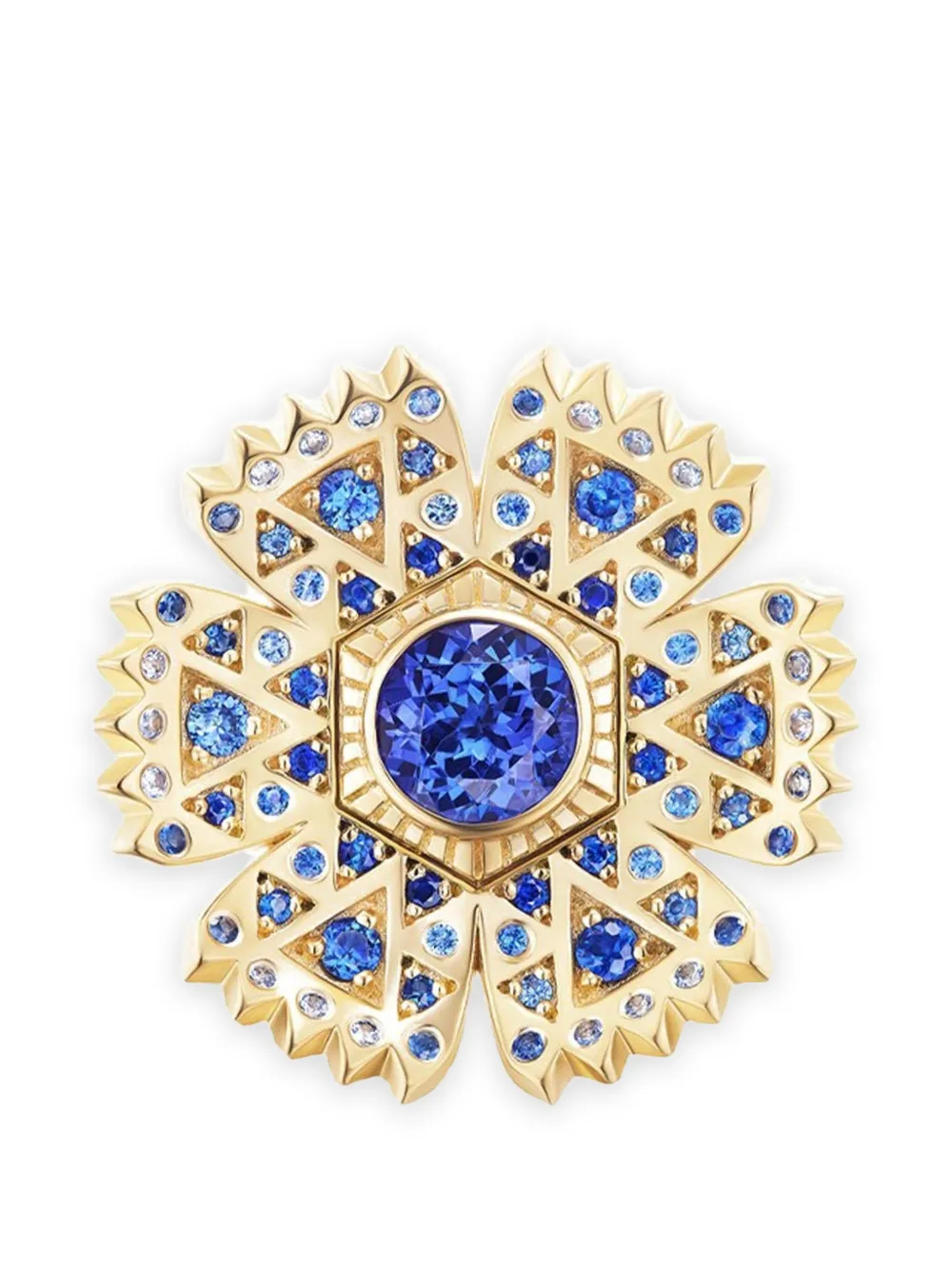 Harwell Godfrey Petunia tanzanite and sapphire ring - Oro