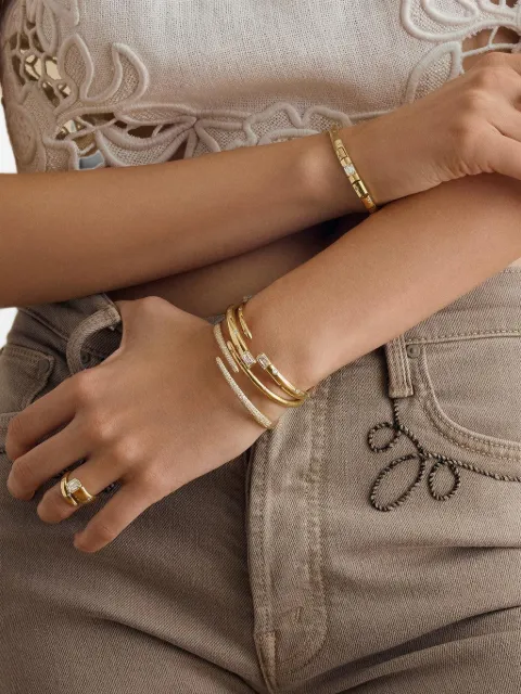 KWIAT Cobblestone diamond crossover bangle