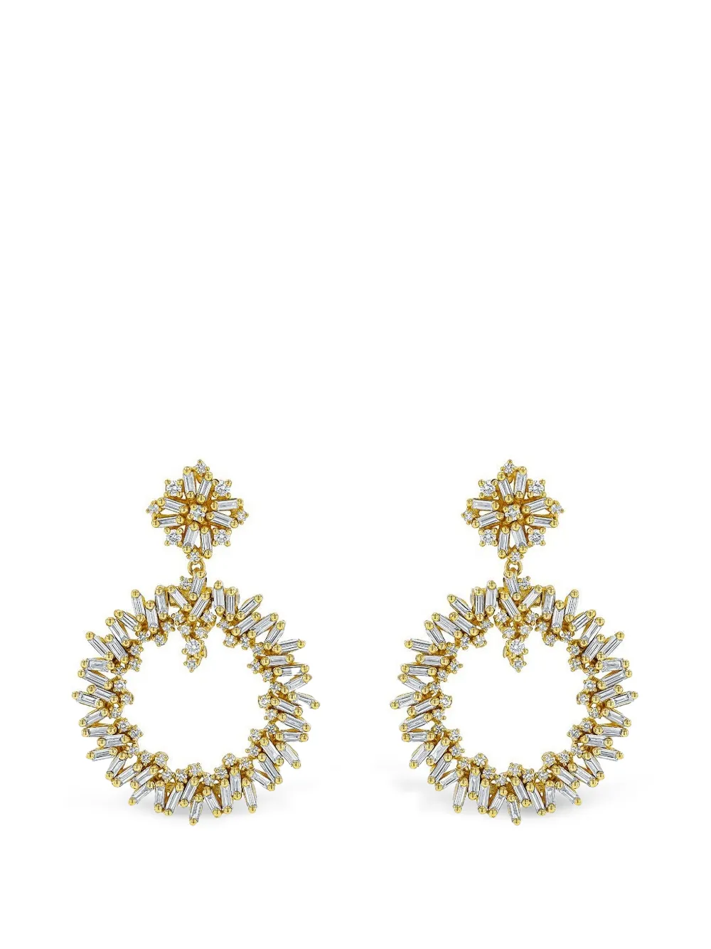 Suzanne Kalan diamond drop earrings - Oro