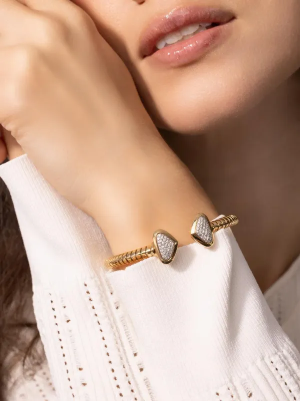 Marina B Trisolina Castanga Diamond Bracelet in Gold