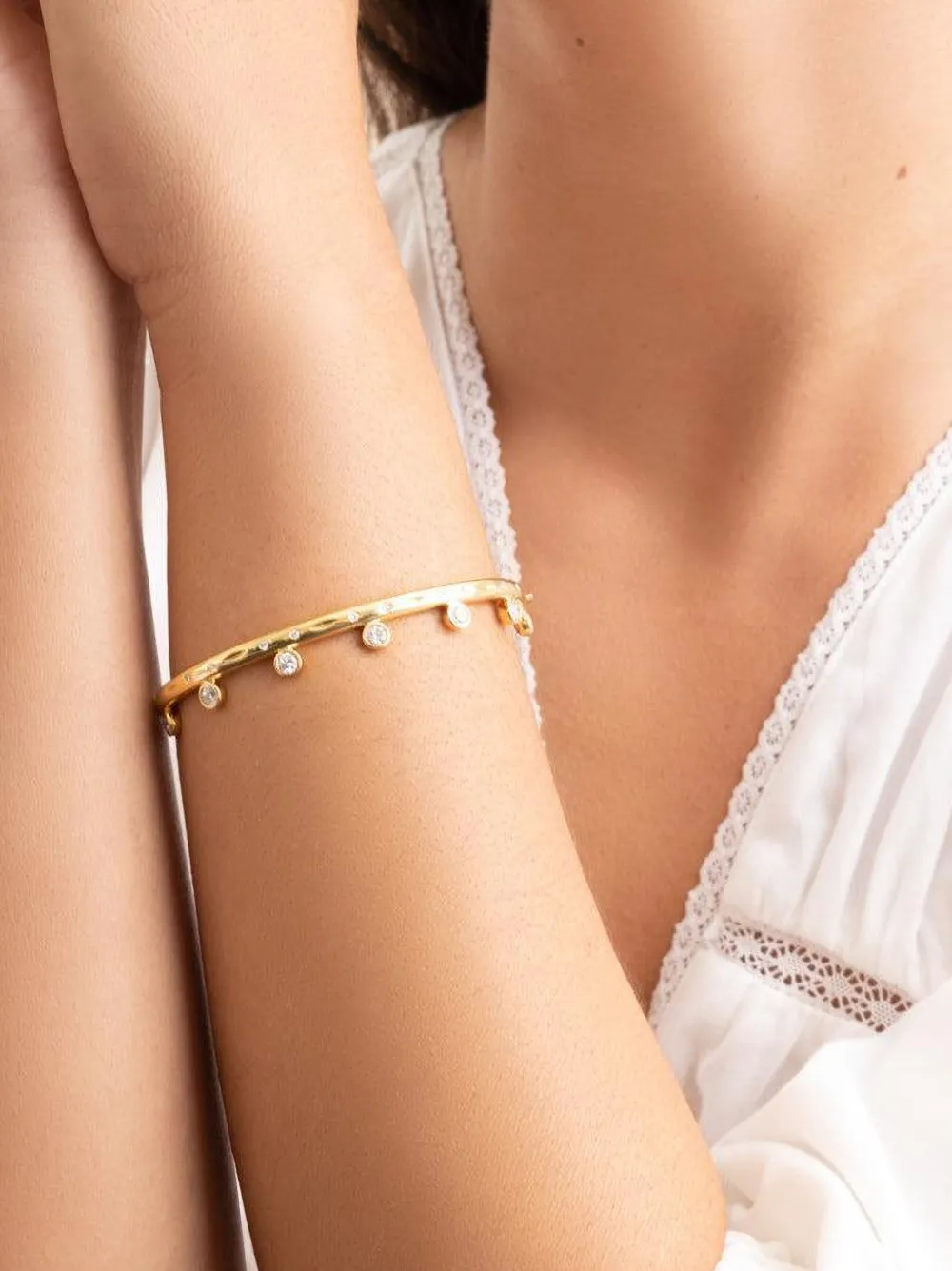 TAMARA COMOLLI Gypsy diamond bangle - Oro
