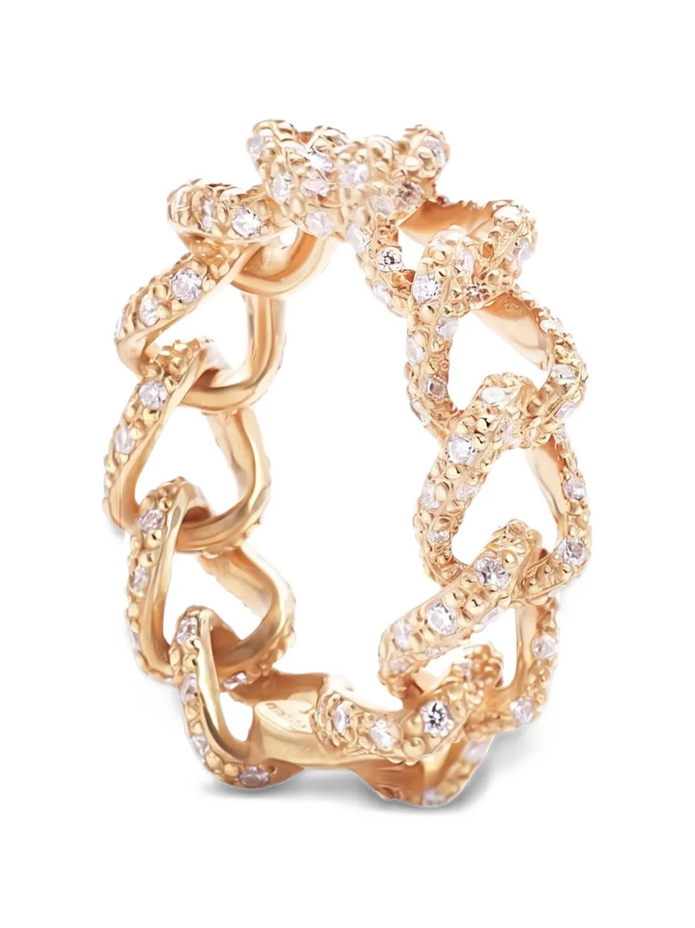 COOMI diamond link ring - Oro