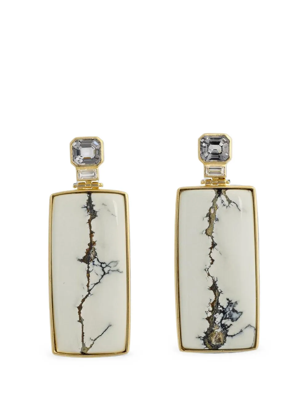 DENISE CASSOU Creek diamond and spinel earrings - Gold