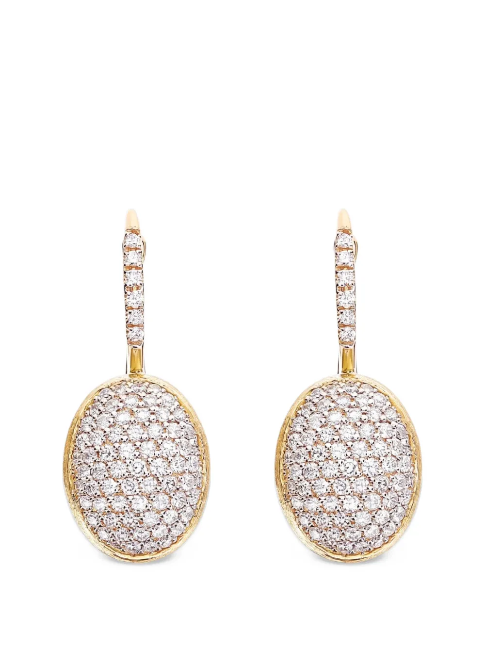 NANIS medium Ciliegine diamond drop earrings - Oro