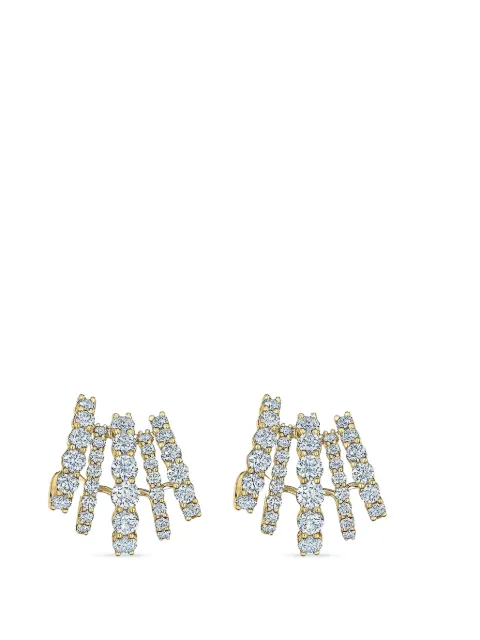 KWIAT diamond five-row cuff earrings