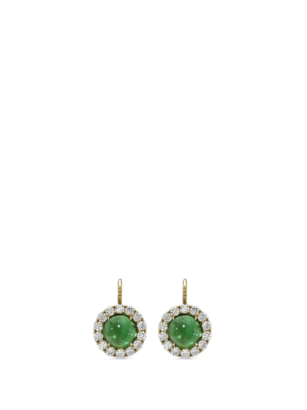 Retrouvaí tourmaline and diamond heirloom earrings - Oro