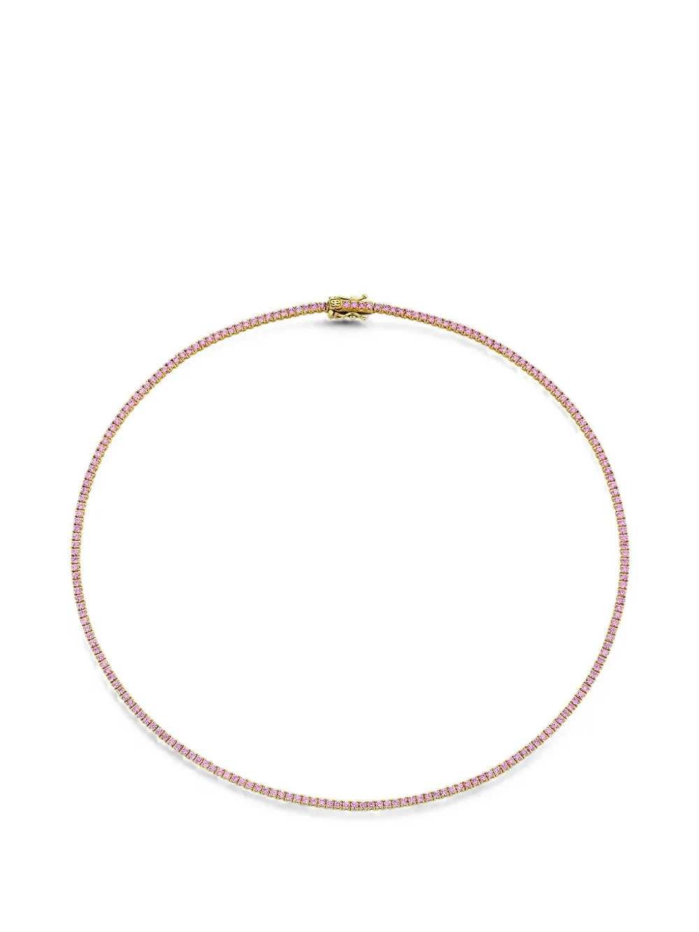 Sydney Evan sapphire tennis necklace - Gold