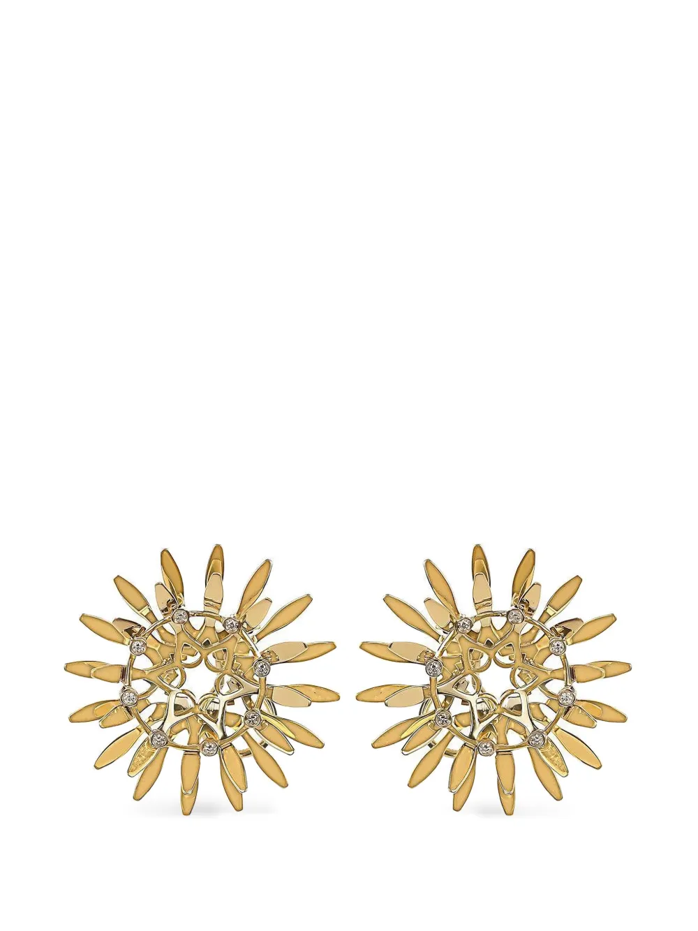 Carol Kauffmann Mandala diamond earrings - Oro