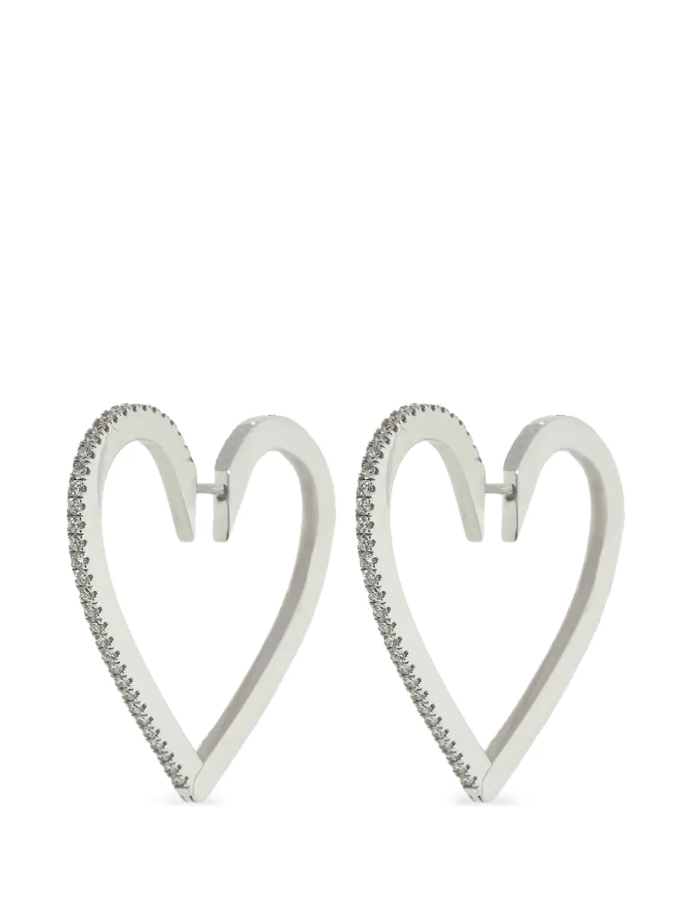 Cadar Endless Heart diamond hoop earrings · OS