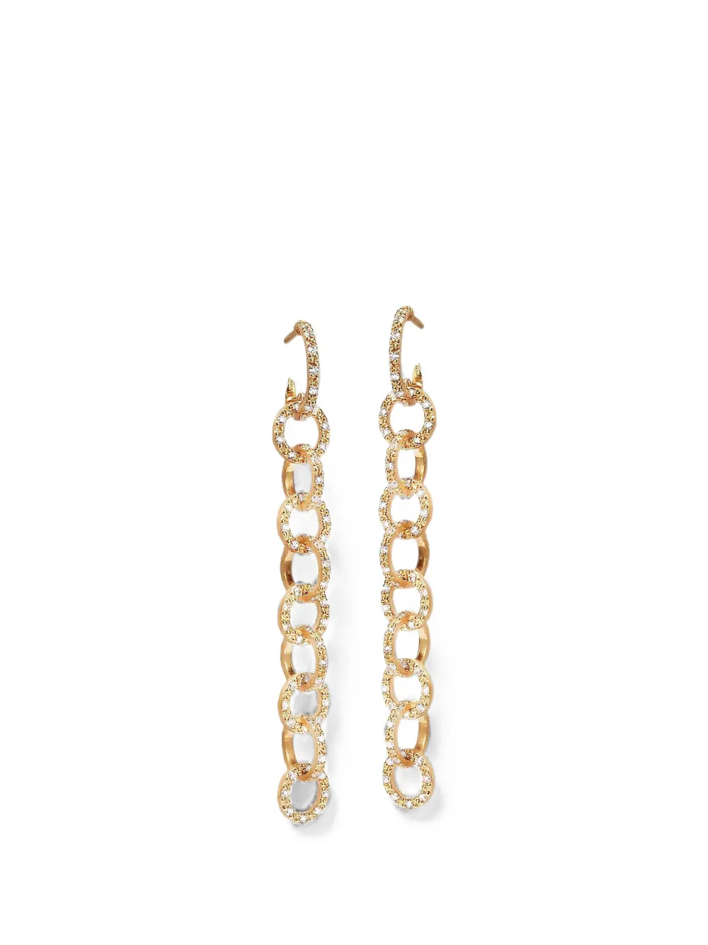 COOMI diamond link earrings - Gold