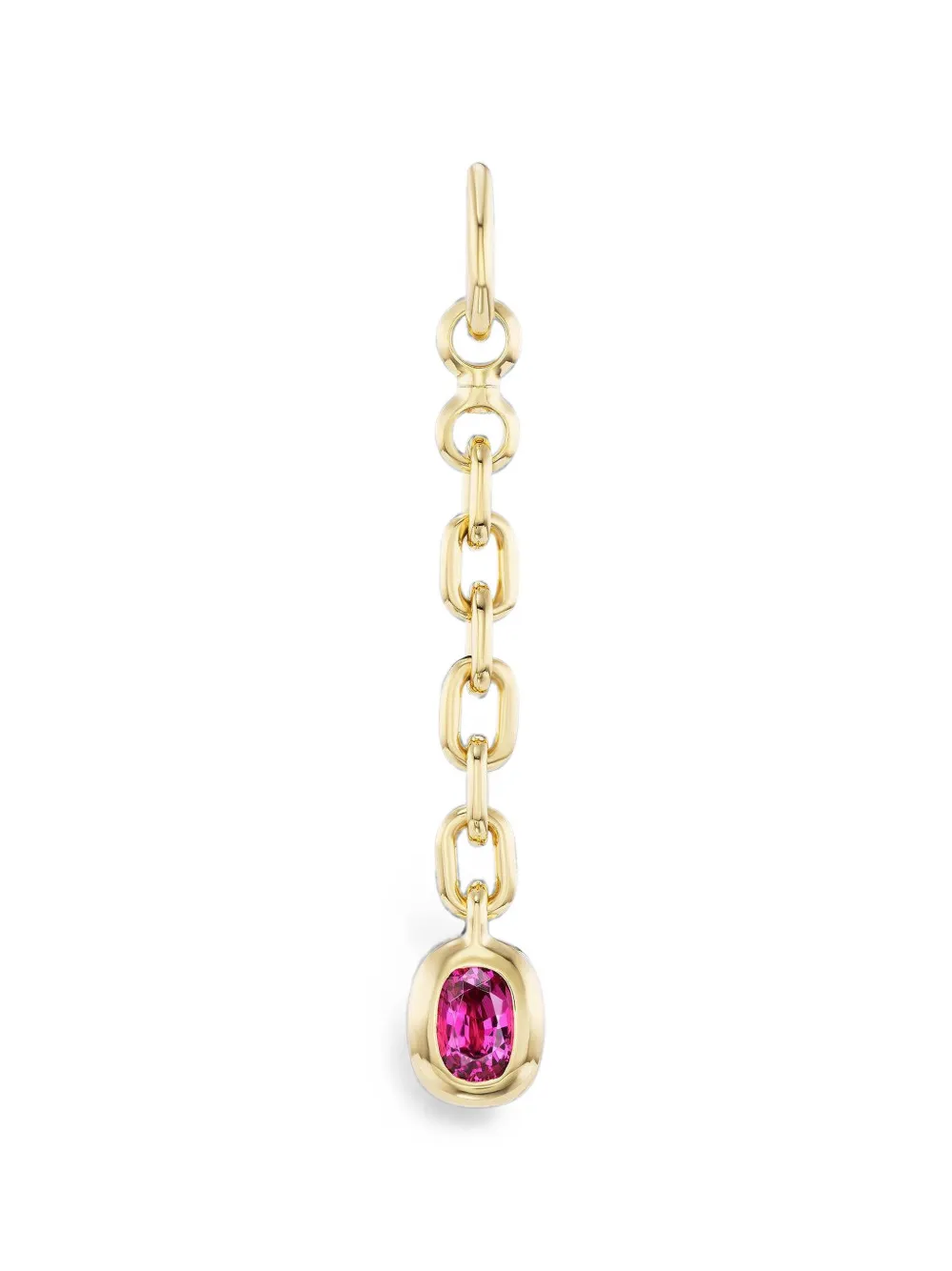 Uniform Object sapphire and diamond carriage drop pendant - Gold