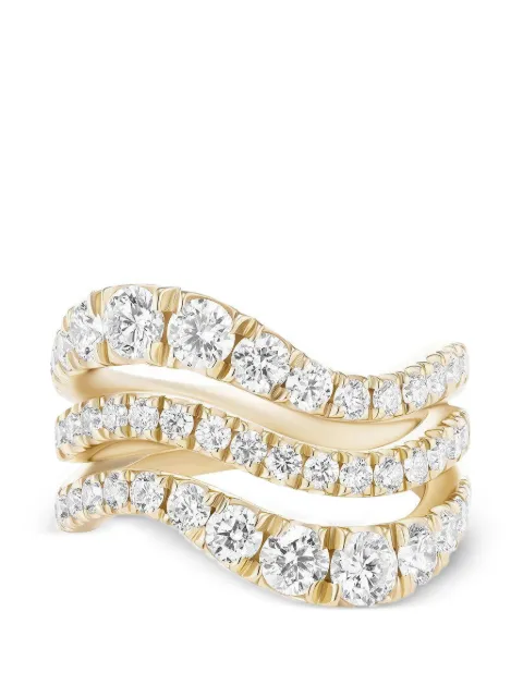 Melissa Kaye Clara diamond wave ring