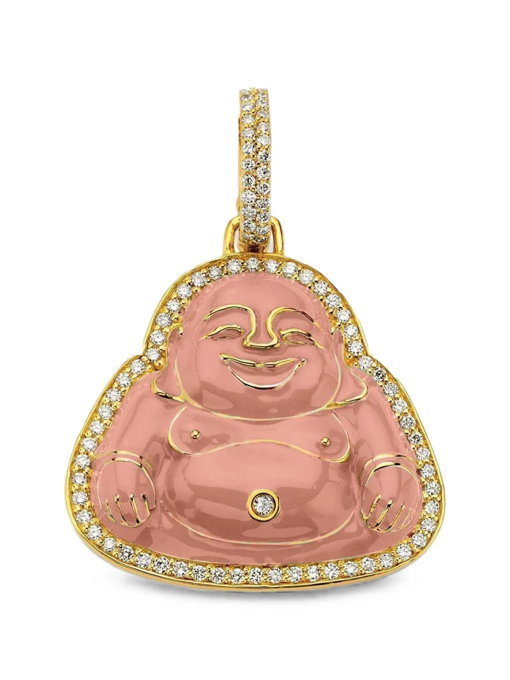 BUDDHA MAMA Buddha Diamantanhänger - Gold