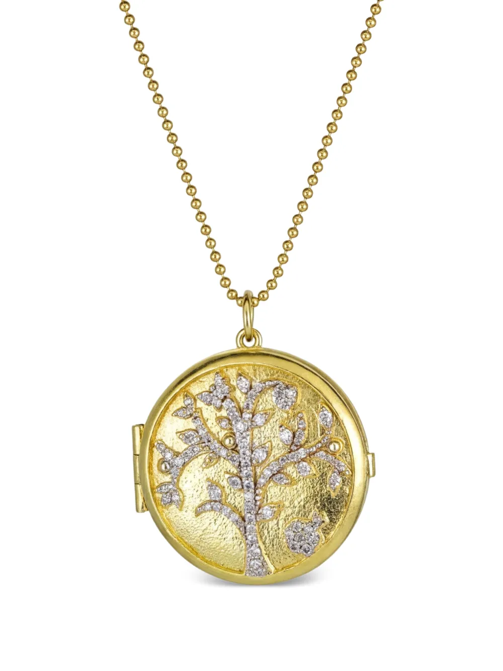 Tanya Farah Tree of Life diamond locket necklace