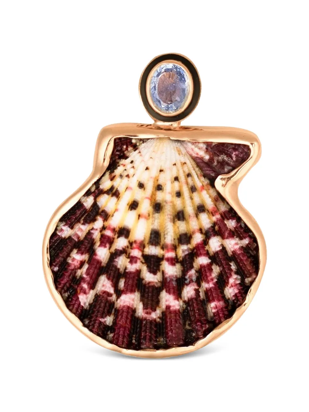 Dezso sapphire scallop pendant - Oro