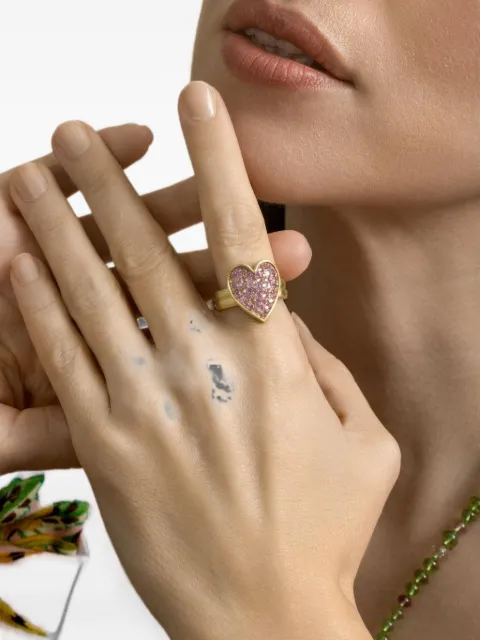 Leigh Maxwell sapphire heart ring