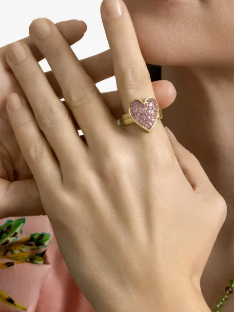 Leigh Maxwell sapphire heart ring
