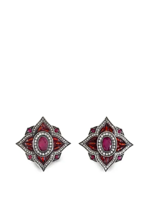 Sevan Bıçakçı ruby and diamond earrings