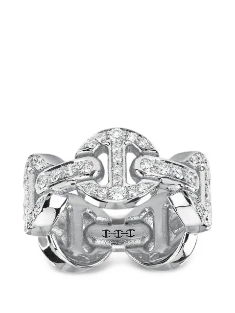 HOORSENBUHS Tri-Link diamond ring