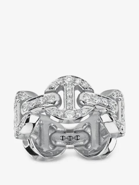 HOORSENBUHS Tri-Link diamond ring