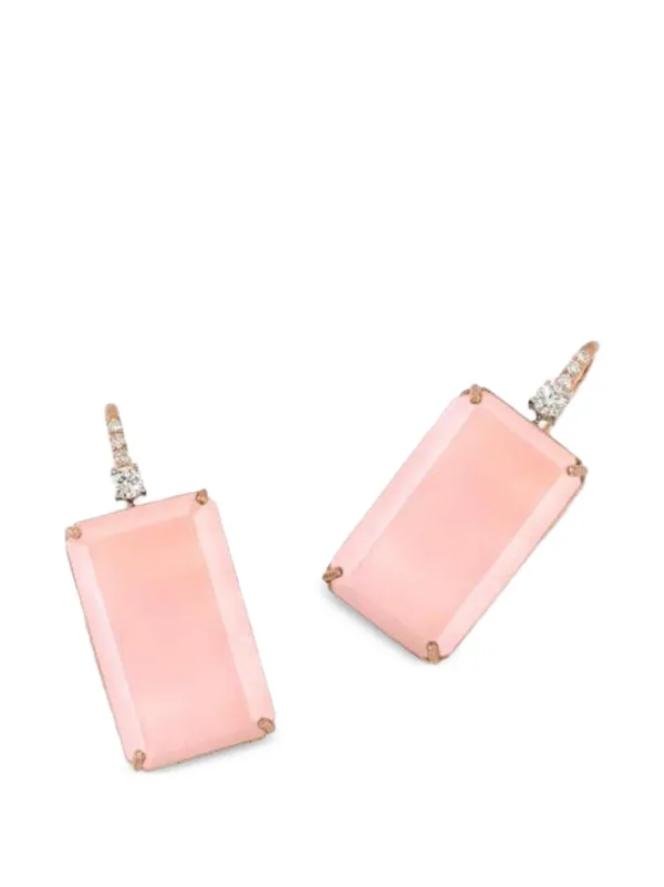 Irene Neuwirth Pink Opal Diamond Earrings