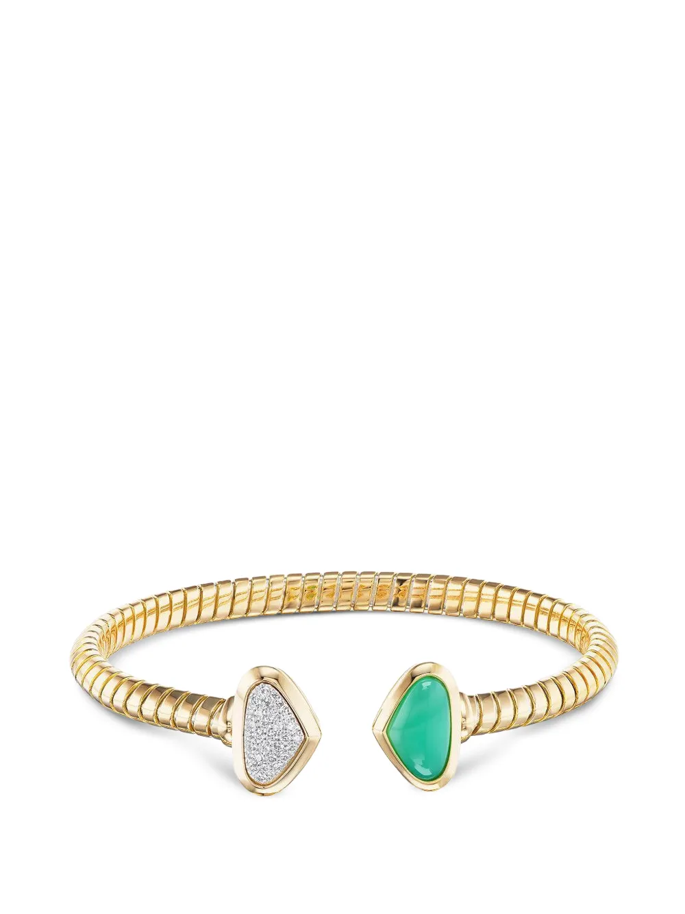 MARINA B Trisolina chrysoprase and diamond bracelet - Oro
