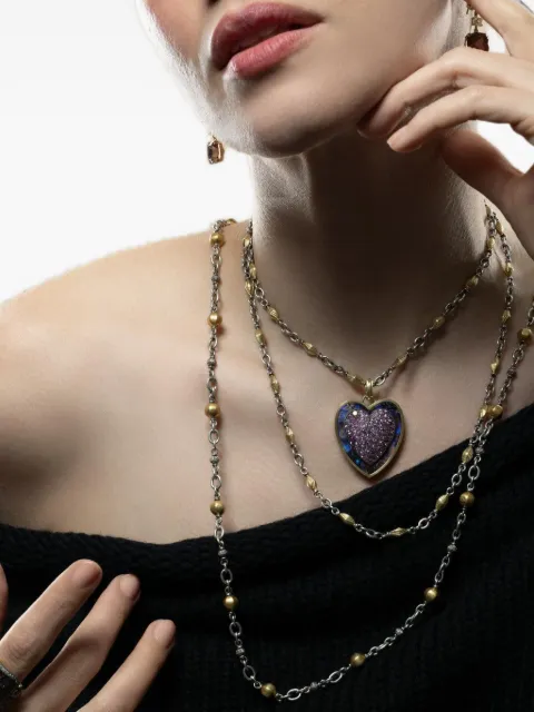 Sylva & Cie opal and sapphire embelish pendant