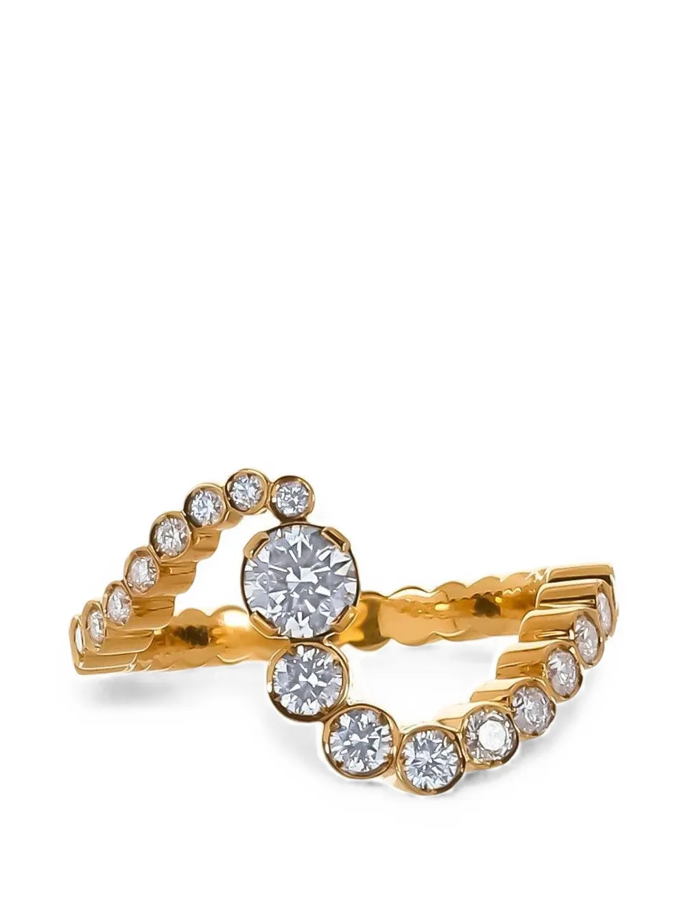 Sophie Bille Brahe Ocean Ensemble diamond ring - Gold