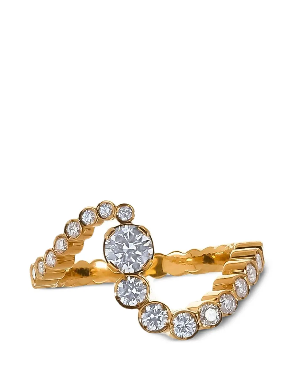 Sophie Bille Brahe Ocean Ensemble diamond ring - Oro