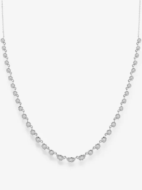 Jade Trau Maverick marquise and round diamond necklace