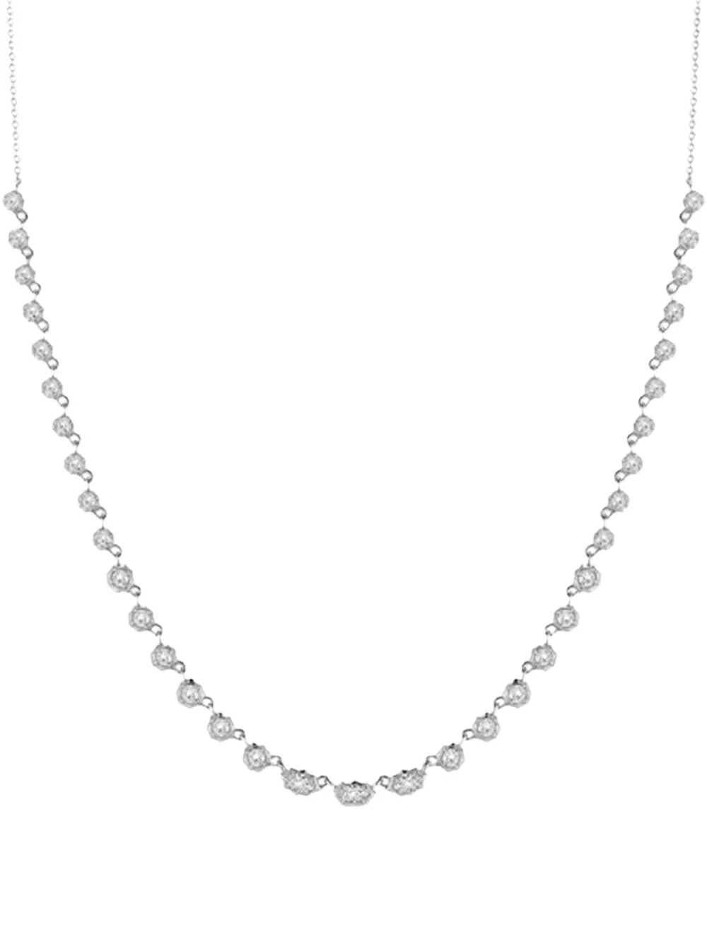 Jade Trau Maverick marquise and round diamond necklace