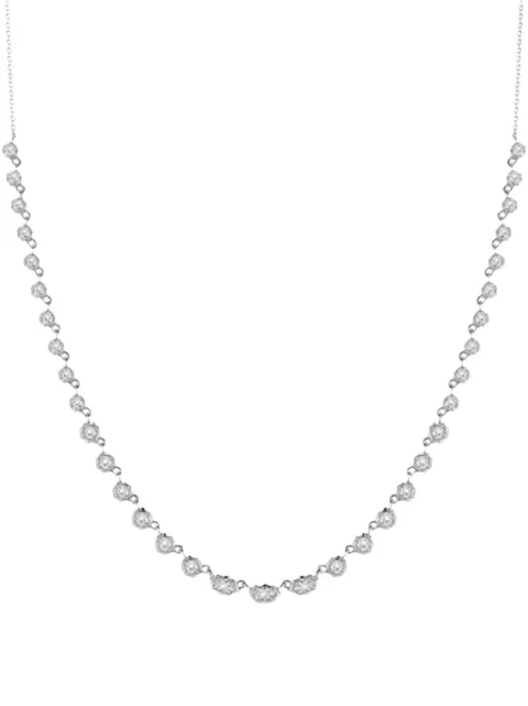 Jade Trau Maverick marquise and round diamond necklace
