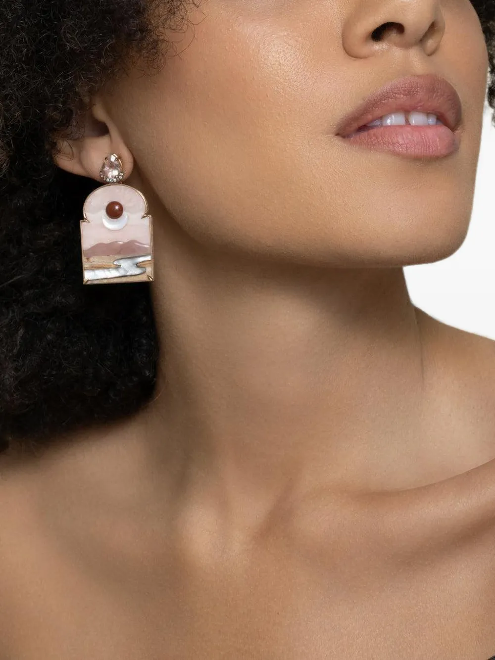 SILVIA FURMANOVICH morganite and pink opal earrings - Rosa