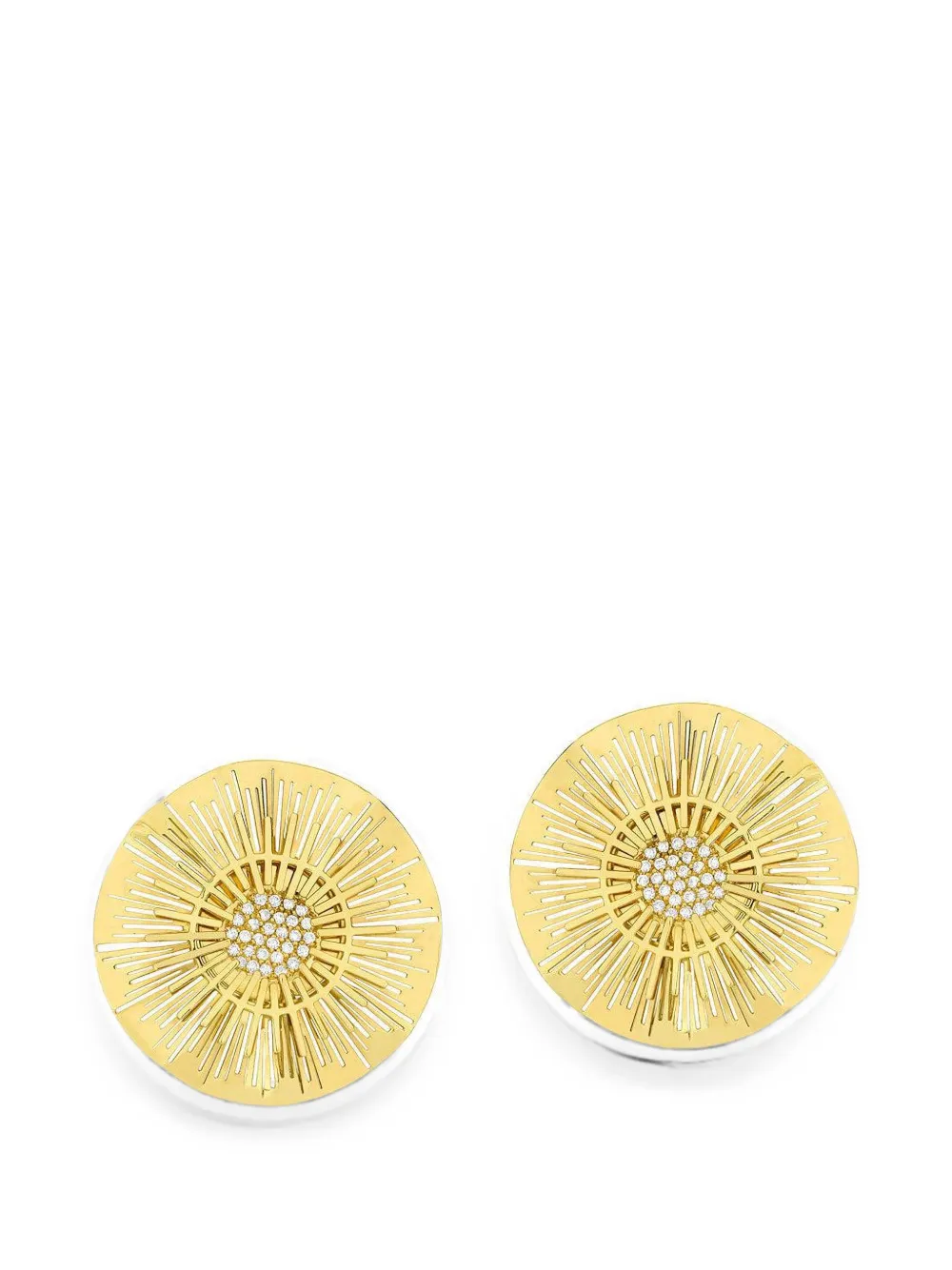 Carol Kauffmann Explosion diamond earrings - Gold