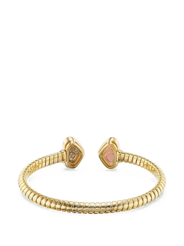 Marina B Trisolina Rose Quartz and Diamond Bracelet in Gold