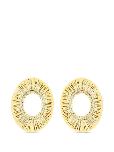 Carol Kauffmann large Explosion diamond earrings