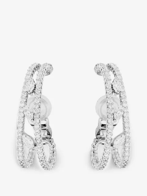 Yeprem diamond hoop earrings