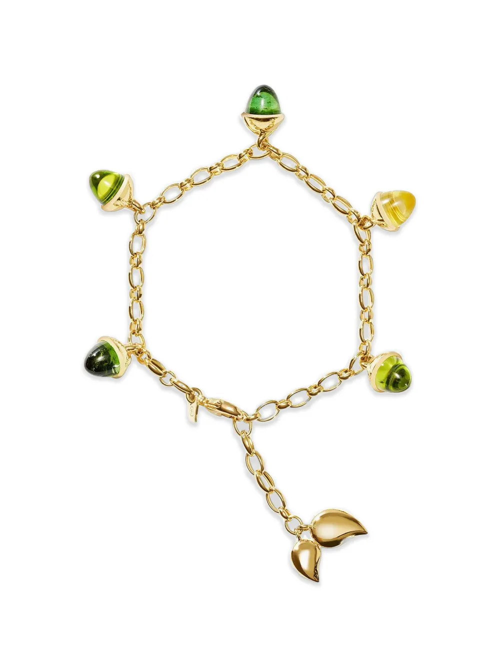 TAMARA COMOLLI Mikado Flamenco multi-stone charm bracelet - Oro