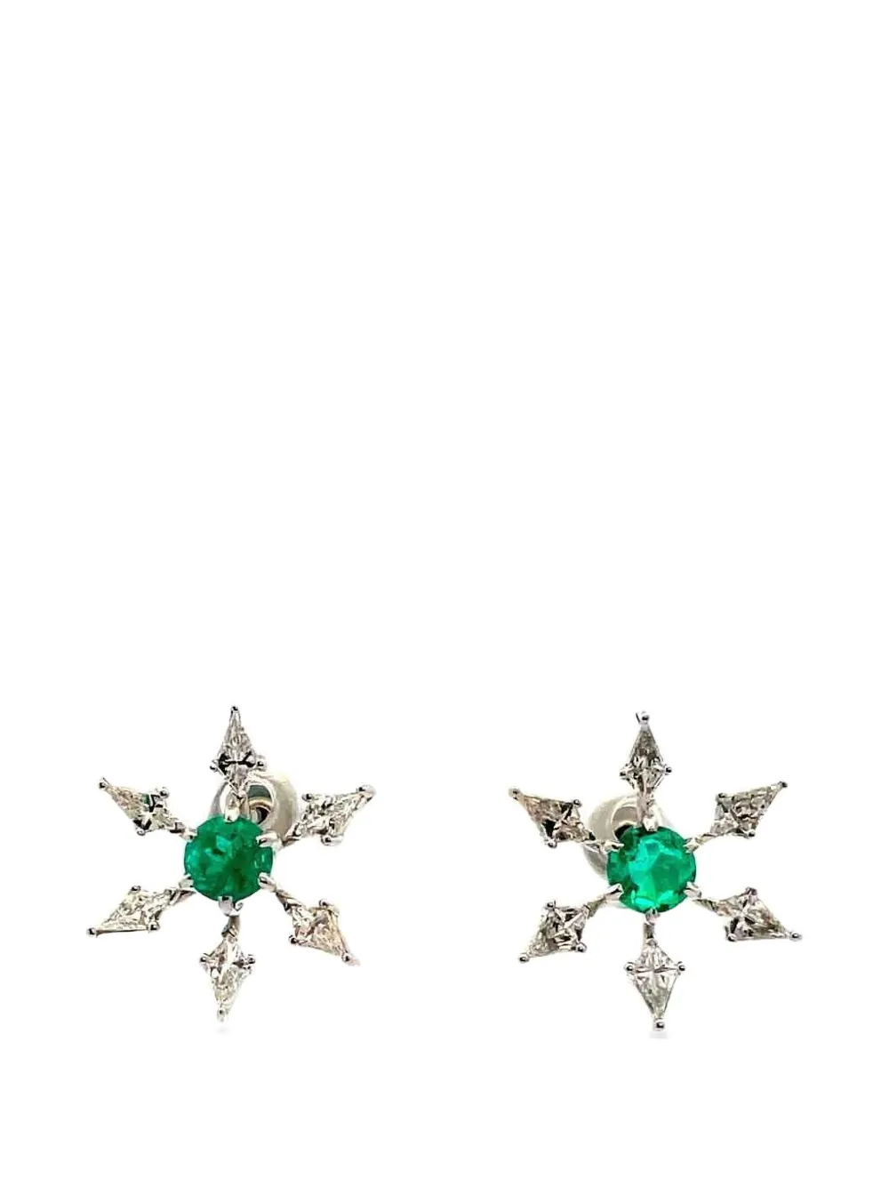 Arunashi Paraiba Ohrringe mit Diamanten - Silber