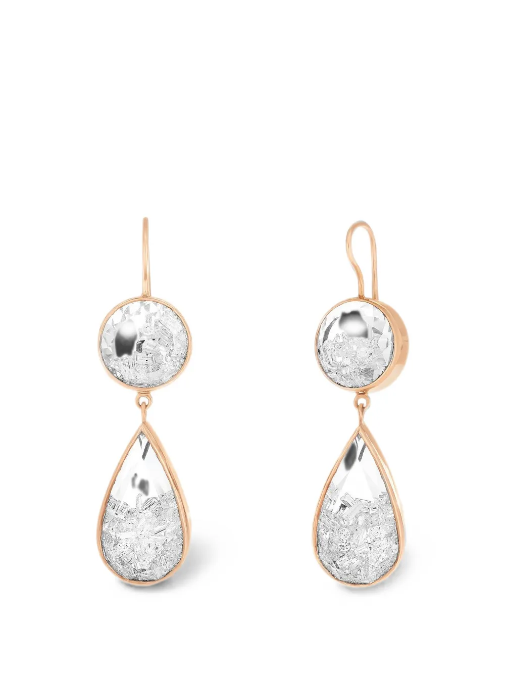 Moritz Glik Shaker diamond drop earrings - Rosa