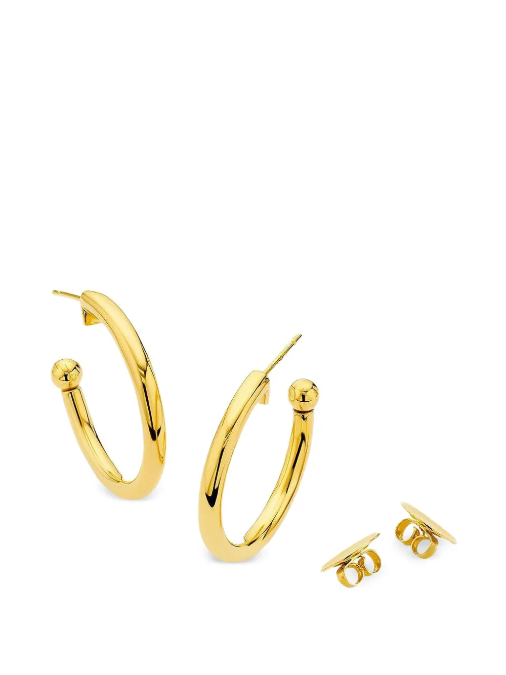 BUDDHA MAMA hollow hoop earrings - Oro