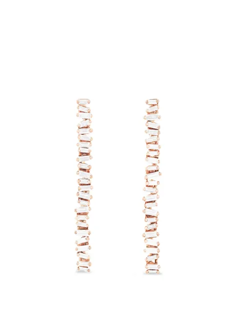 Suzanne Kalan midi Tennis Drop diamond earrings