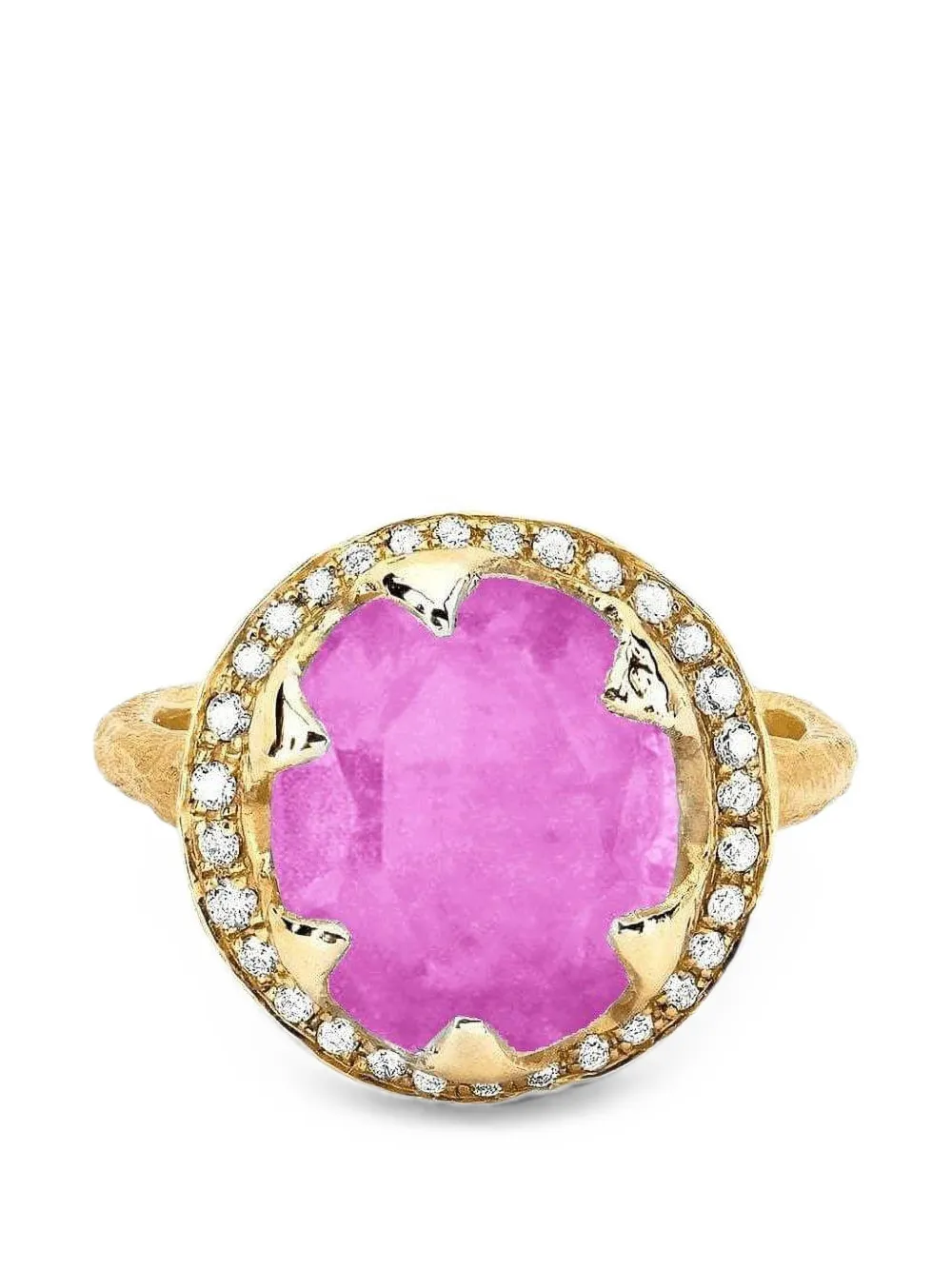Logan Hollowell Baby Queen pink sapphire and diamond ring - Oro