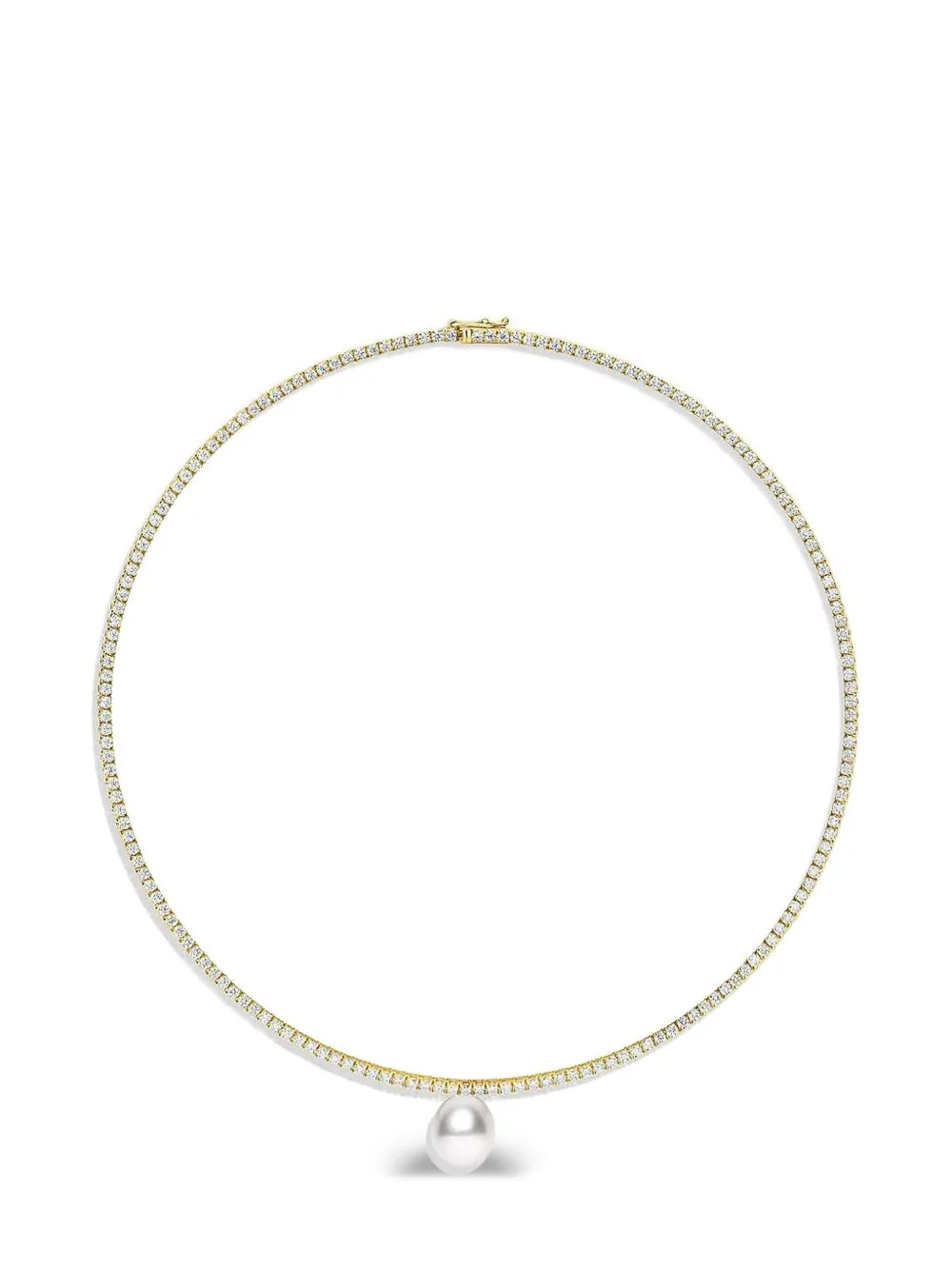 Baggins pearl and diamond necklace - Gold