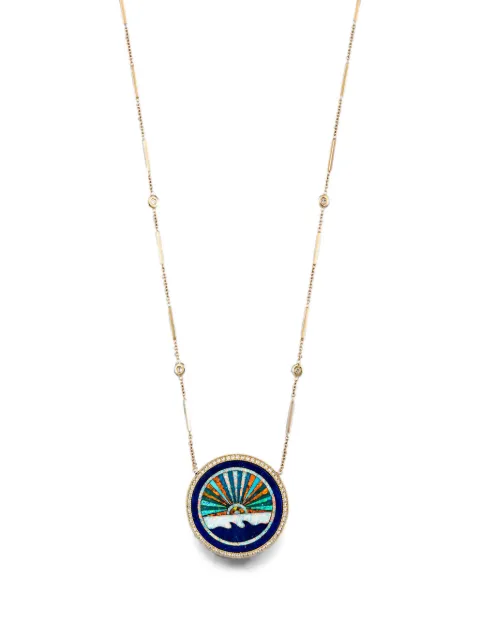 Jacquie Aiche Sunshine diamond and opal necklace